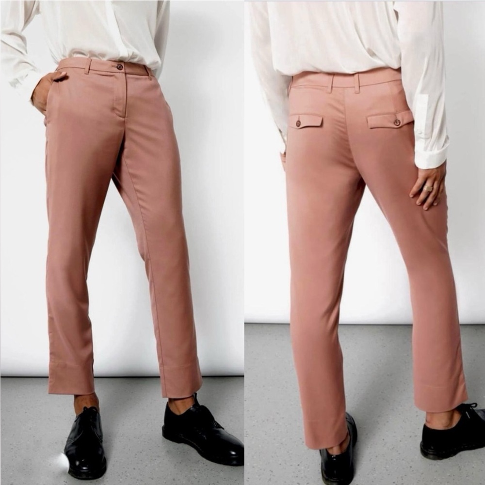 Wildfang The Empower Trouser Pants Women’s Rose Brown Slim Straight
